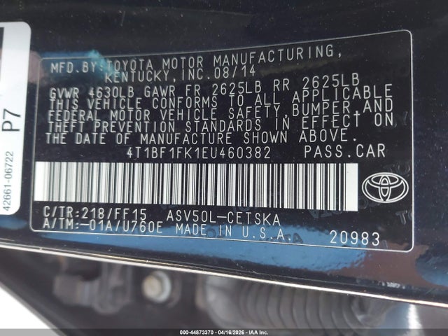 Toyota Camry Se