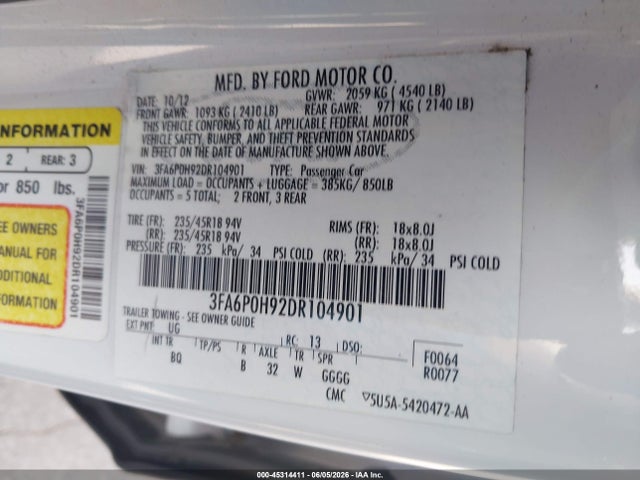 Ford Fusion Se
