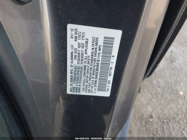 Honda Odyssey Ex-l