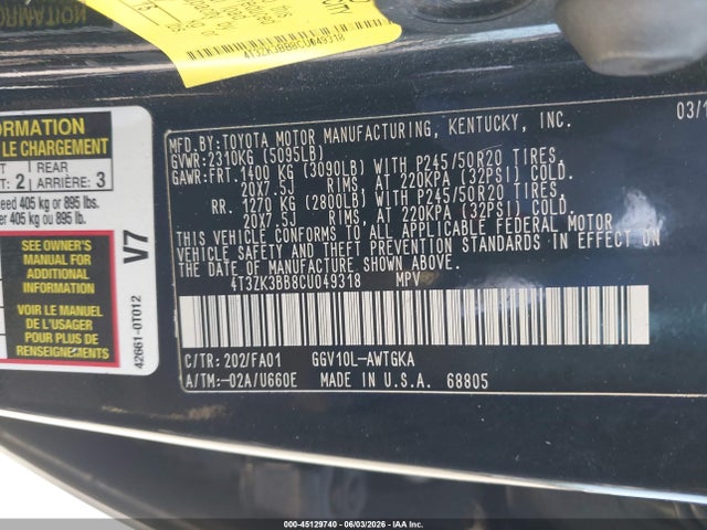 Toyota Venza Le V6