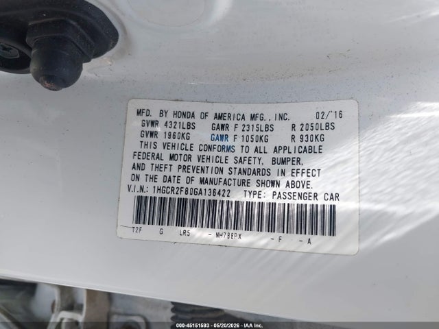 Honda Accord Ex-l