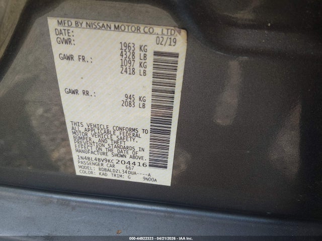 Nissan Altima 2.5 S