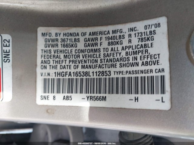 Honda Civic Lx