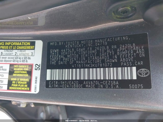 Toyota Camry Se