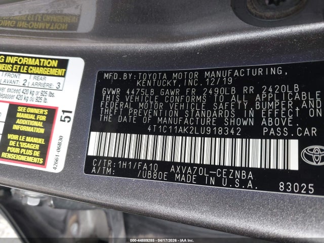 Toyota Camry Le