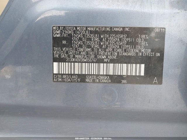 Toyota RAV4 Limited V6