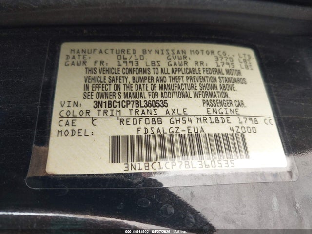 Nissan Versa 1.8sl