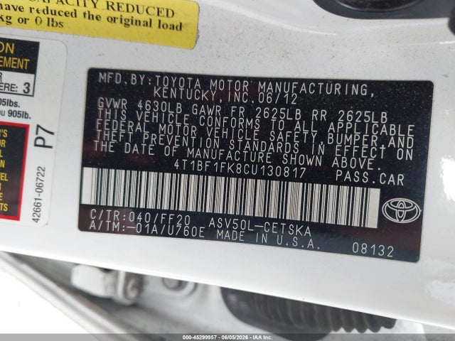 Toyota Camry Se