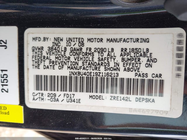 Toyota Corolla S