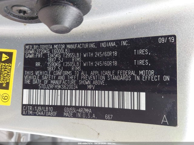 Toyota Highlander Xle