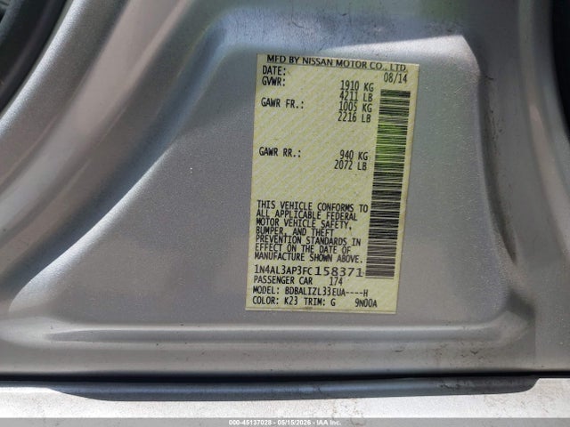 Nissan Altima 2.5 Sv