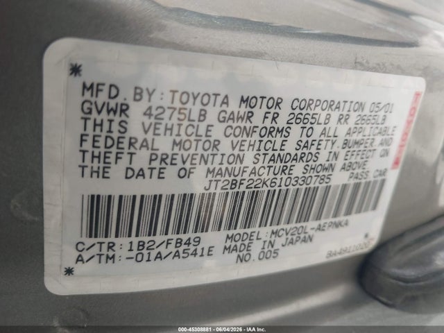 Toyota Camry Le V6