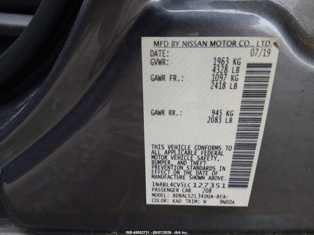 Nissan Altima Sr Fwd