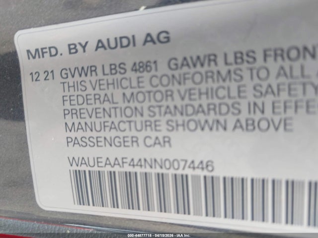 Audi A4 Premium Plus 45 Tfsi S Line Quattro S Tronic