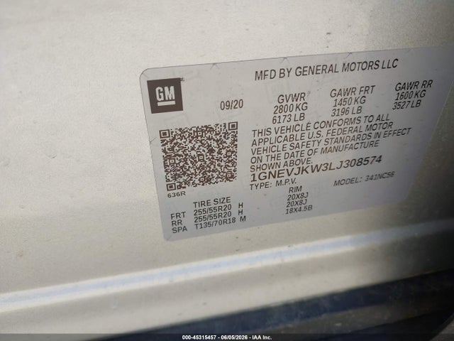 Chevrolet Traverse Awd Rs