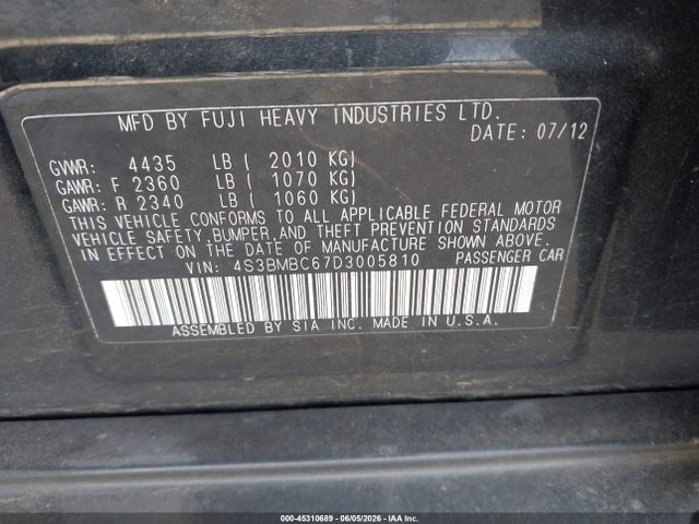 Subaru Legacy 2.5i Premium