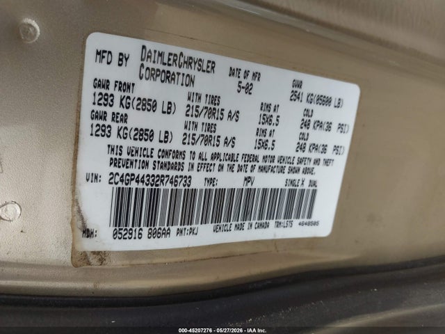 Chrysler Town & Country Lx