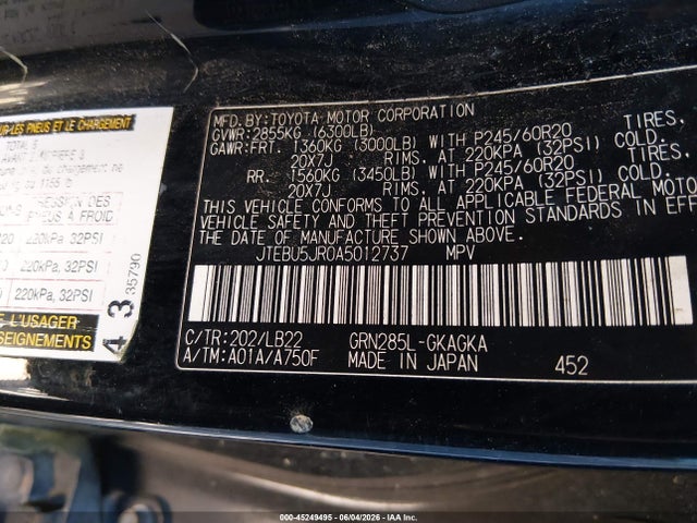Toyota 4Runner Limited V6