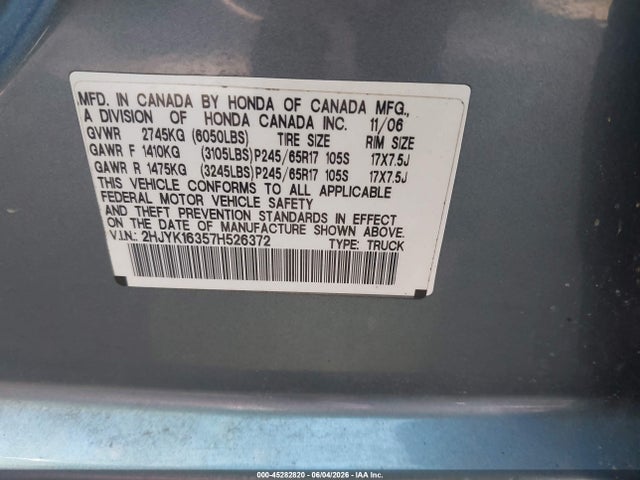 Honda Ridgeline Rtx