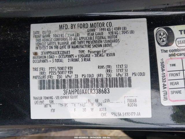 Ford Fusion Sel