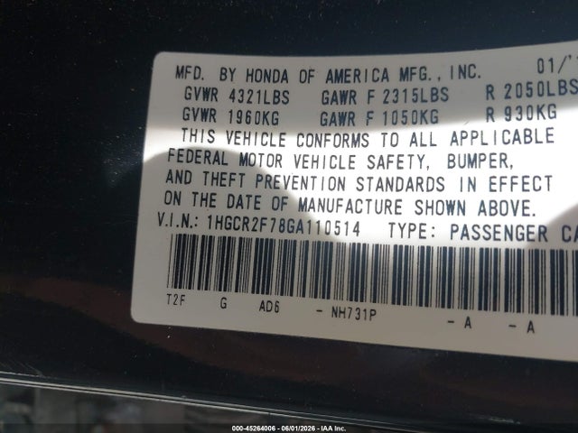 Honda Accord Ex
