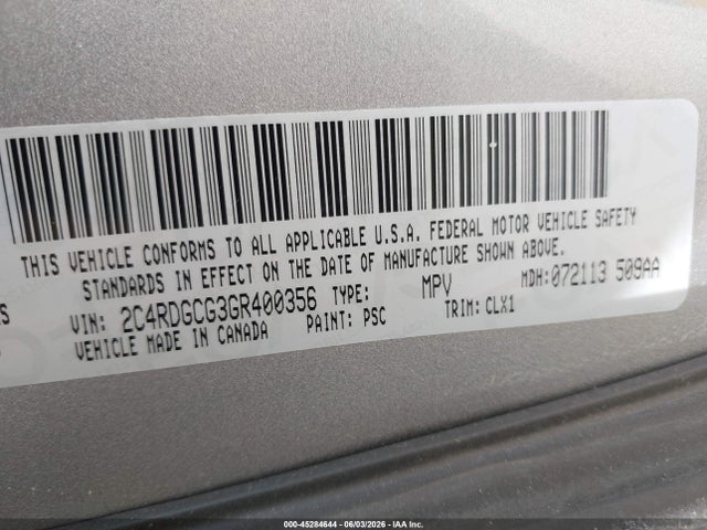 Dodge Grand Caravan Sxt