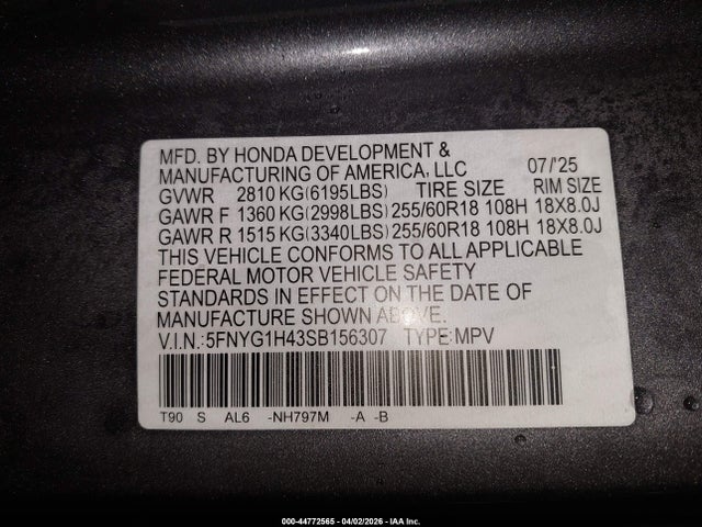 Honda Pilot Ex-l