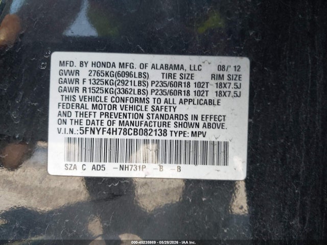Honda Pilot Ex-l