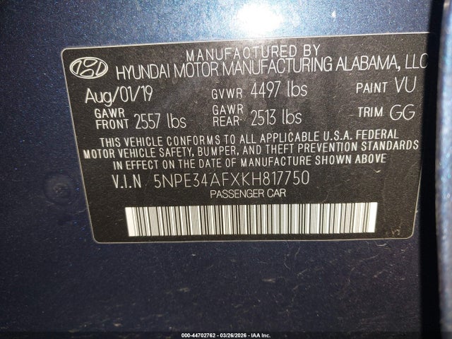 Hyundai SONATA Sel