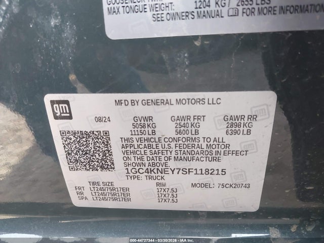Chevrolet Silverado 2500 4wd  Standard Bed Lt