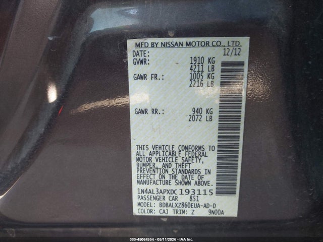 Nissan Altima 2.5 Sl