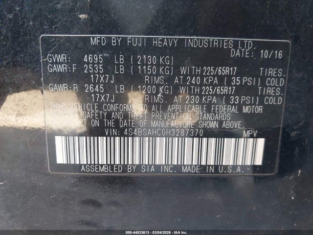 Subaru Outback 2.5i Premium