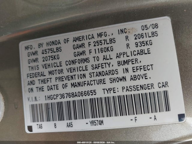 Honda Accord 3.5 Ex