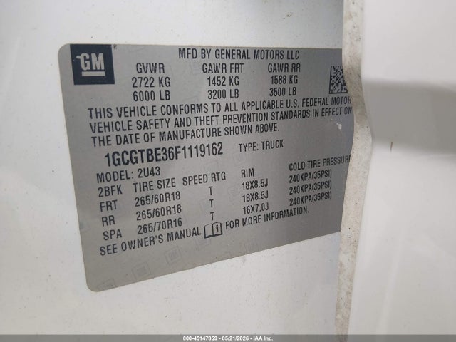 Chevrolet Colorado Lt