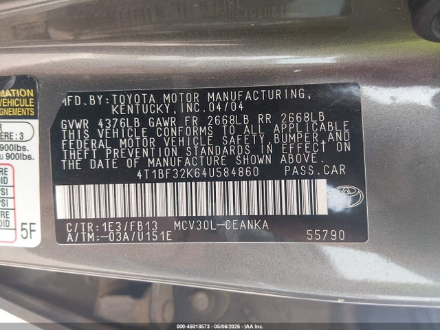 Toyota Camry Le V6