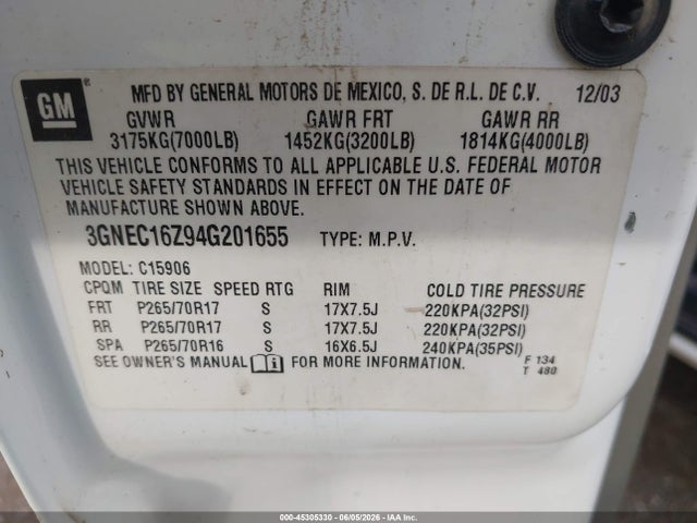 Chevrolet Suburban 1500 Lt