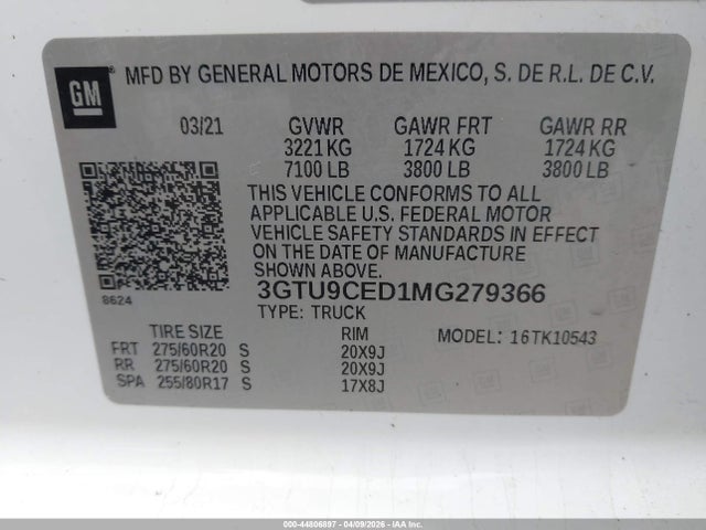 GMC Sierra 1500 4wd  Short Box Elevation