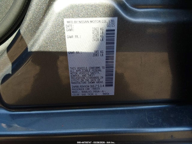 Nissan Altima Sv Fwd