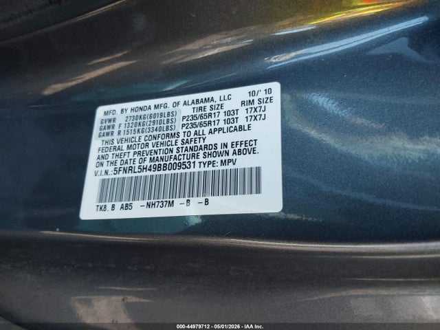 Honda Odyssey Ex