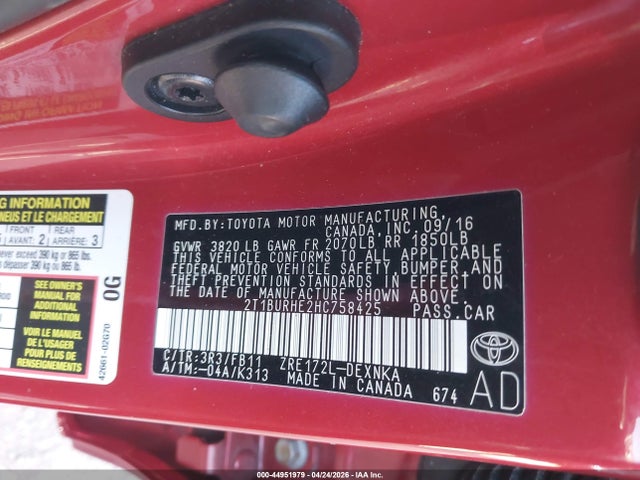 Toyota Corolla Le