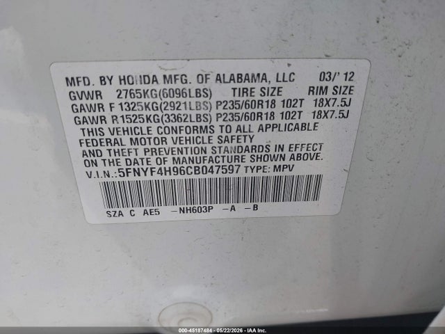 Honda Pilot Touring