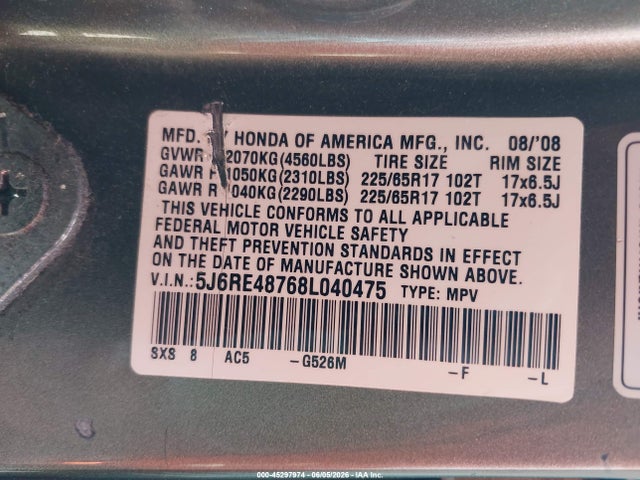 Honda CR-V Ex-l