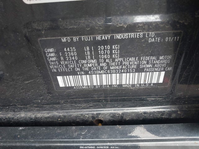 Subaru Legacy 2.5i Prem Awp