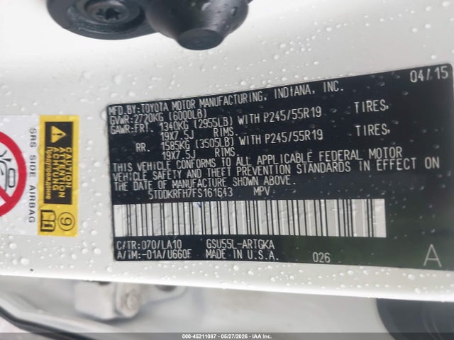 Toyota Highlander Limited V6