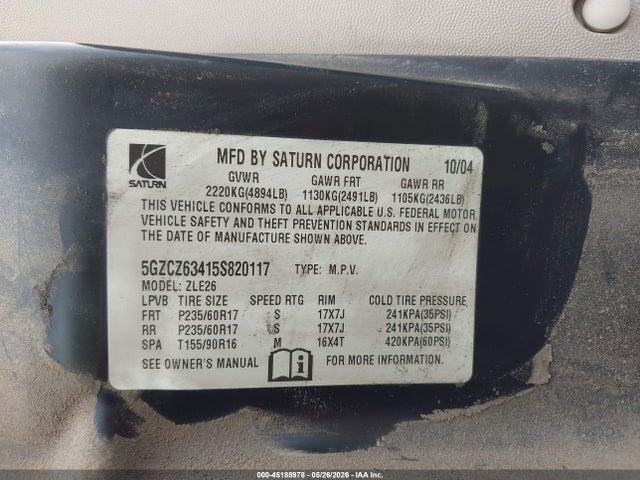 Saturn Vue V6