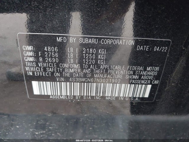 Subaru Legacy Limited Xt