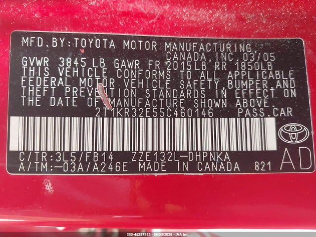 Toyota Matrix Xr