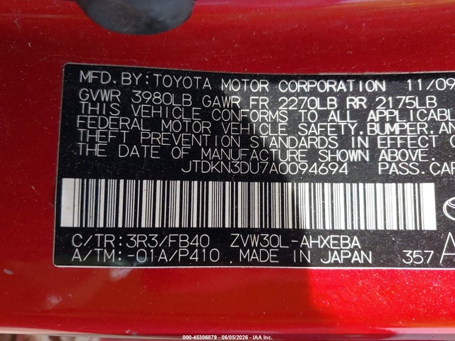 Toyota Prius Iii