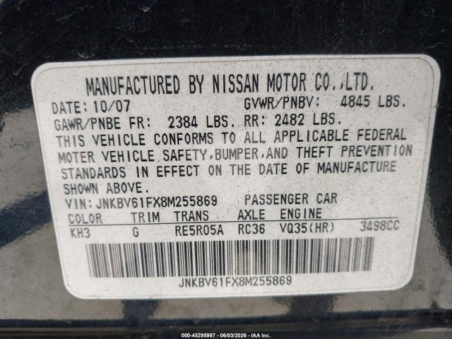 INFINITI G35x