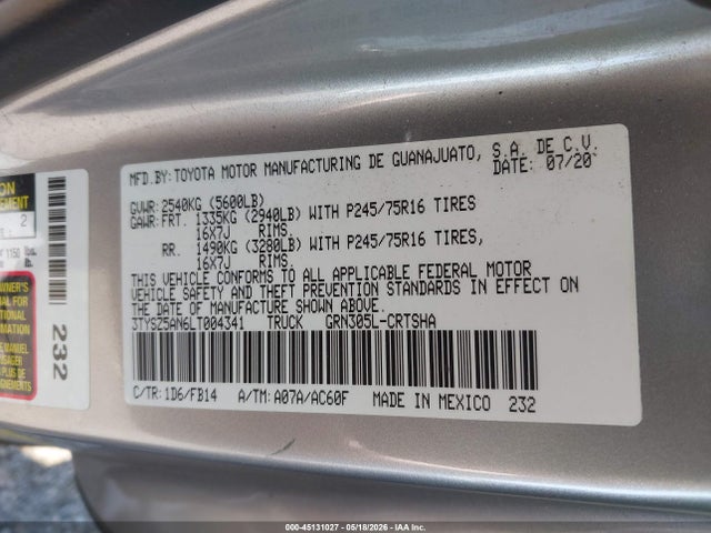 Toyota Tacoma Sr V6